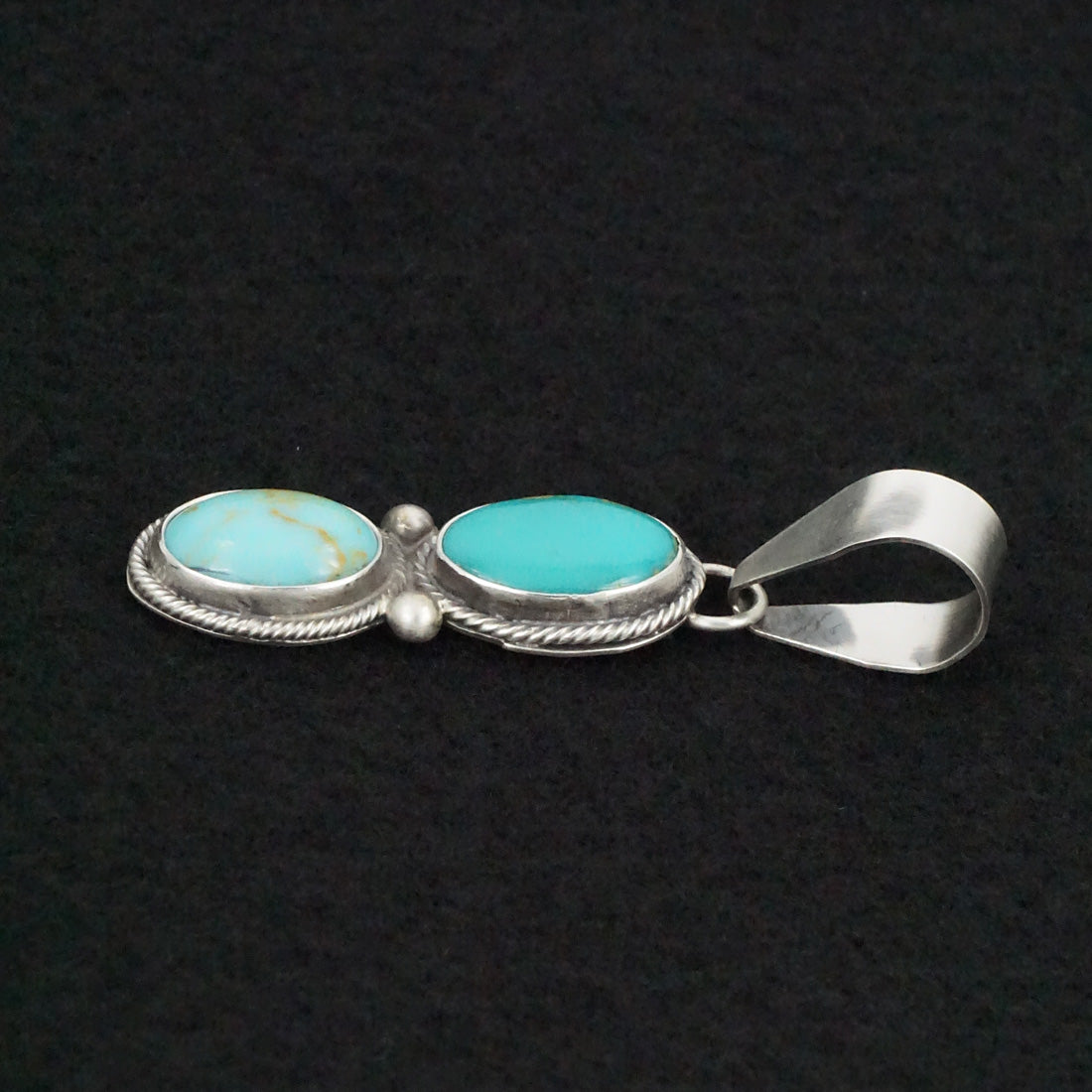 Danny Henio Turquoise & Sterling Silver Pendant