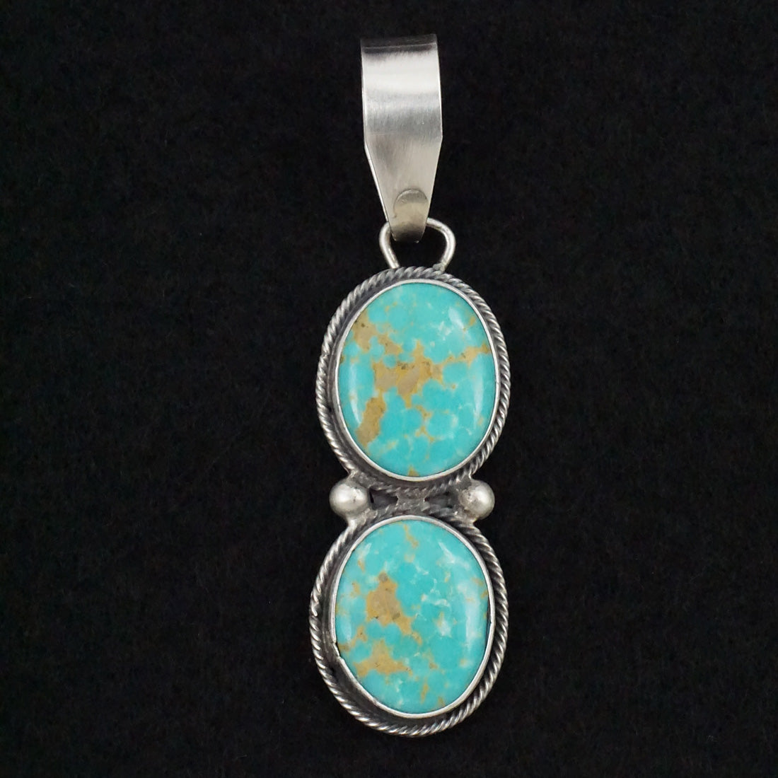 Danny Henio Turquoise & Sterling Silver Pendant