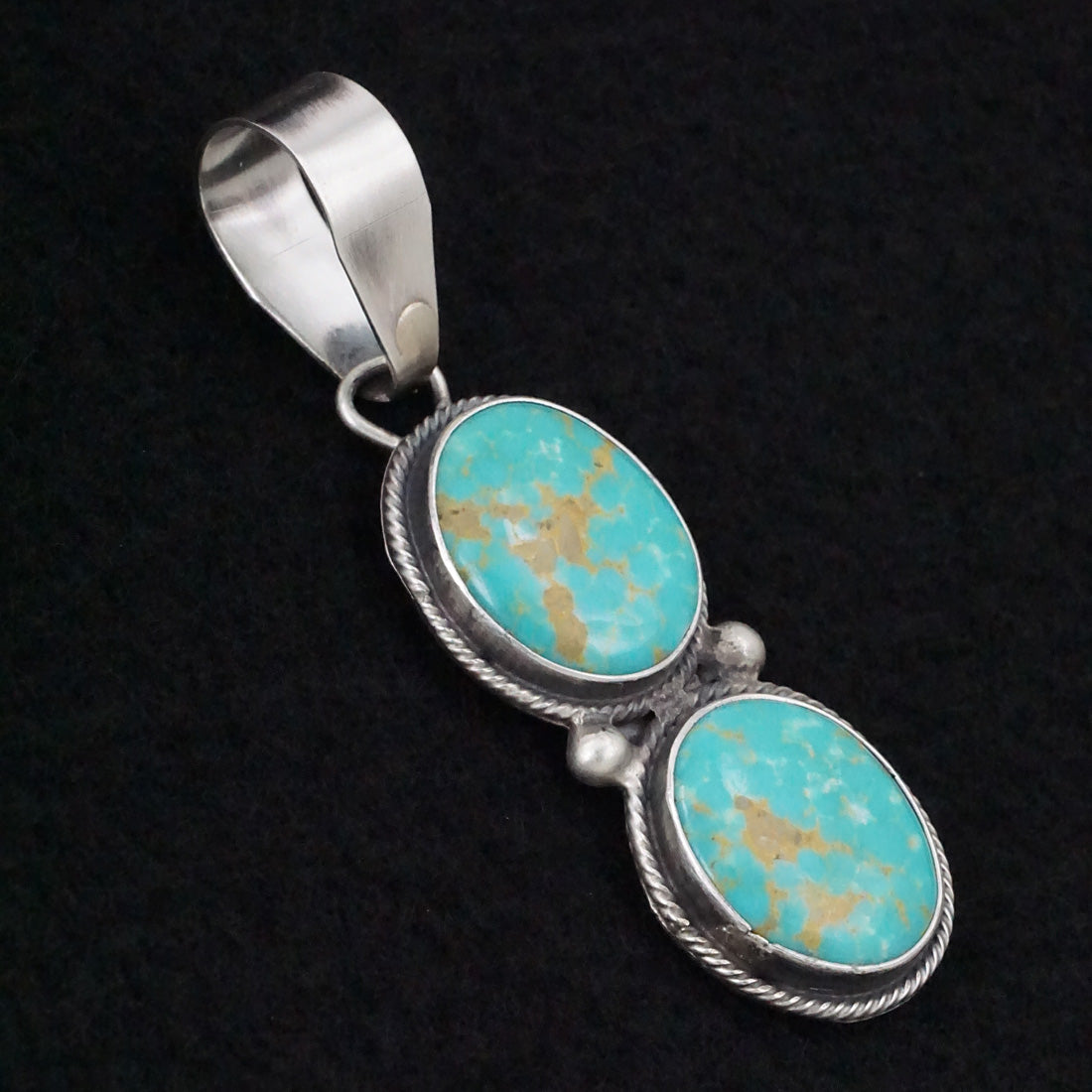 Danny Henio Turquoise & Sterling Silver Pendant