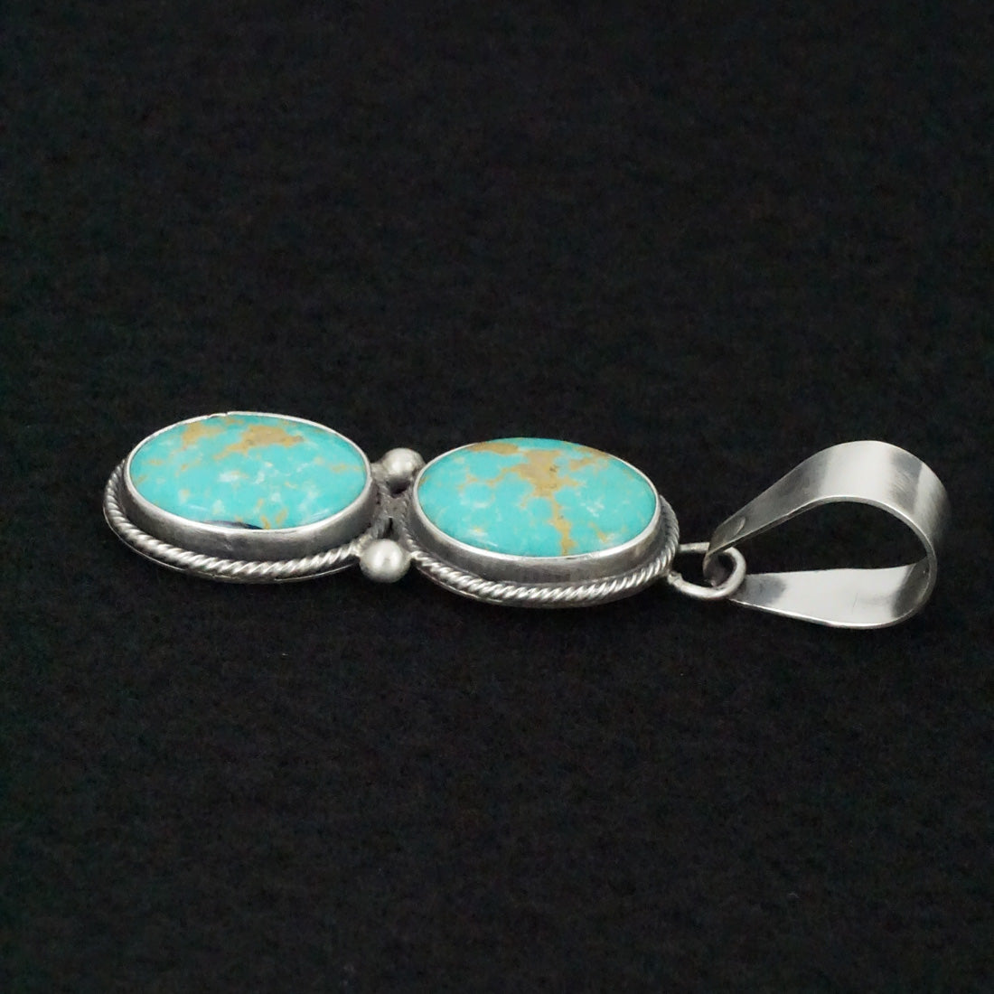 Danny Henio Turquoise & Sterling Silver Pendant