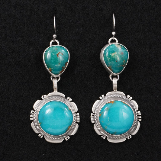 Thomas Francisco Turquoise & Sterling Silver Earrings