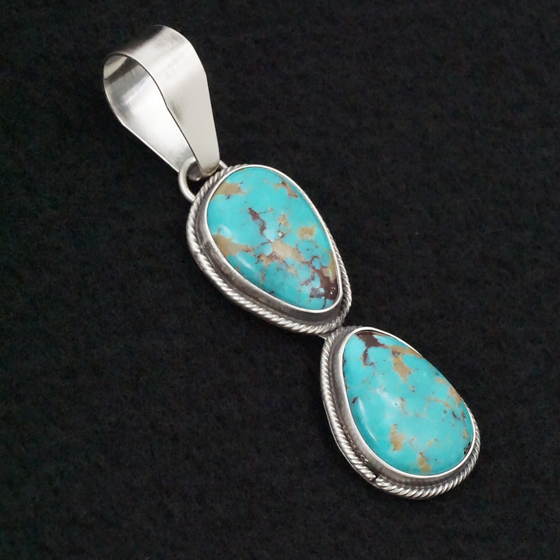 Danny Henio Turquoise & Sterling Silver Pendant