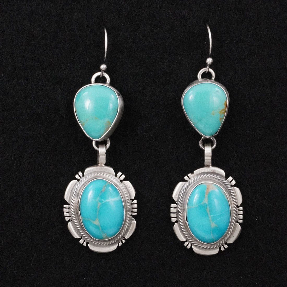 Thomas Francisco Turquoise & Sterling Silver Earrings