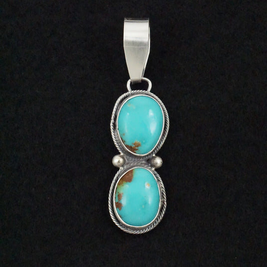 Danny Henio Turquoise & Sterling Silver Pendant