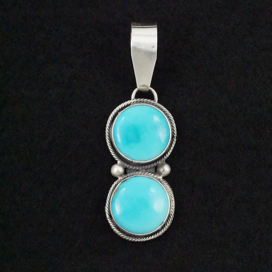 Danny Henio Turquoise & Sterling Silver Pendant