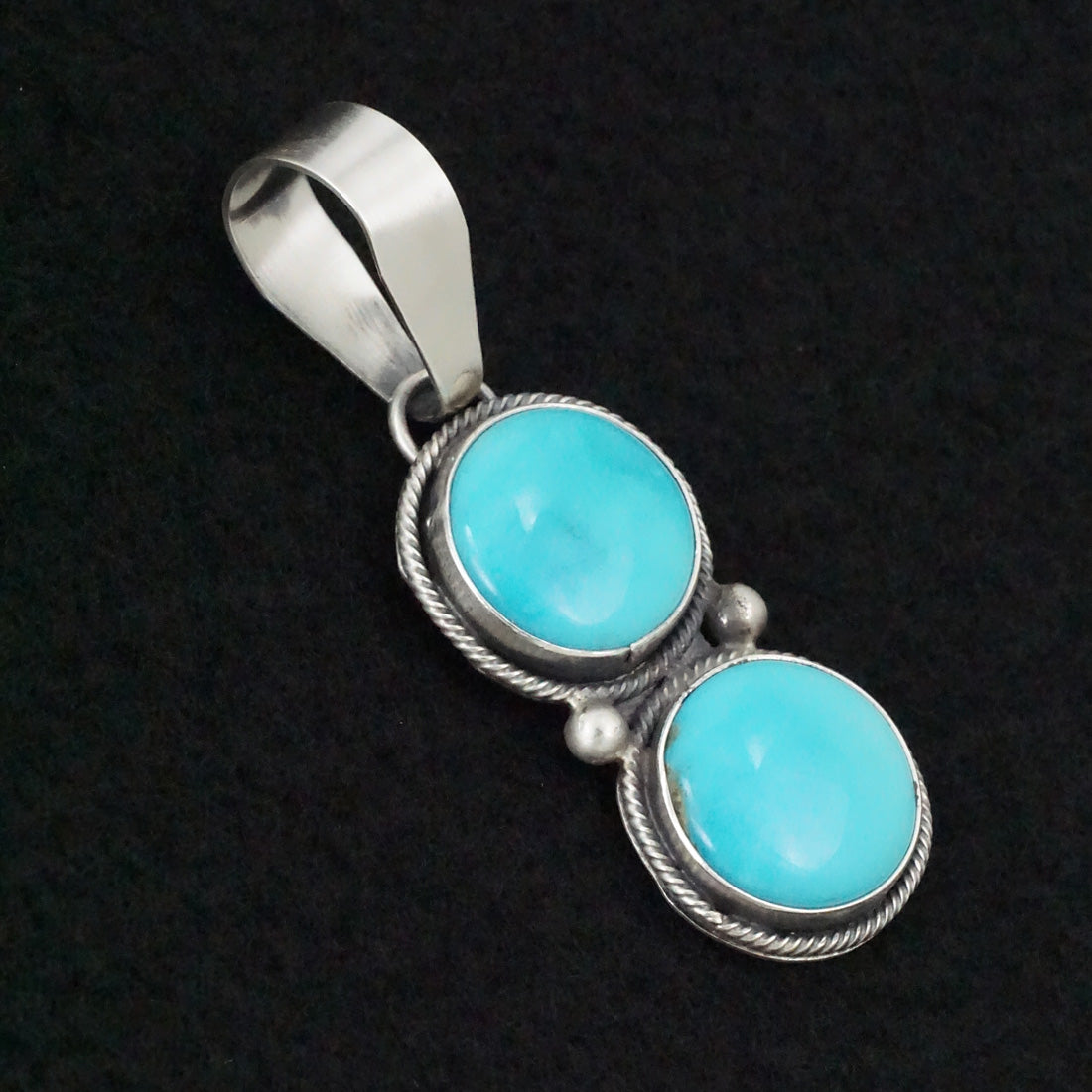 Danny Henio Turquoise & Sterling Silver Pendant