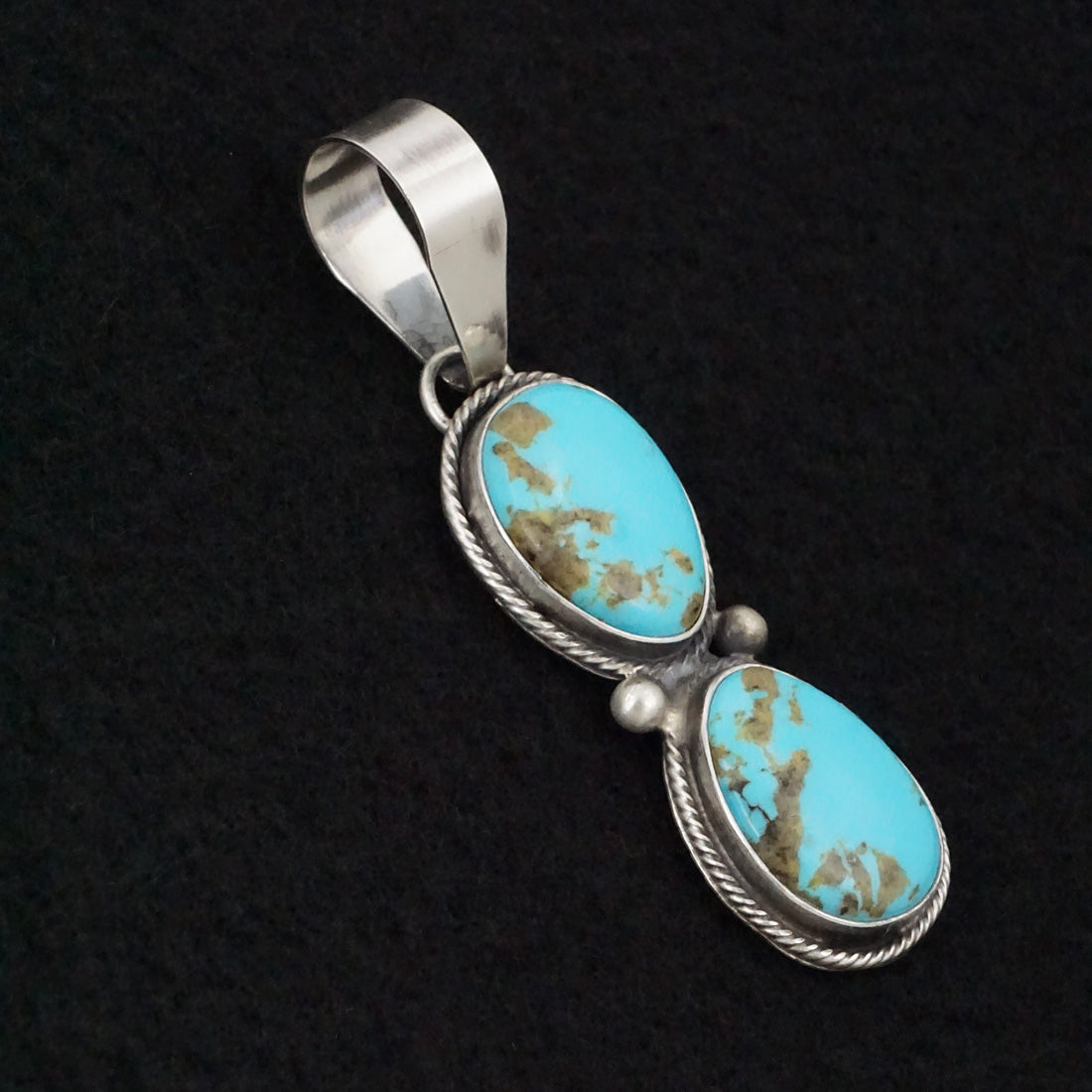 Danny Henio Turquoise & Sterling Silver Pendant