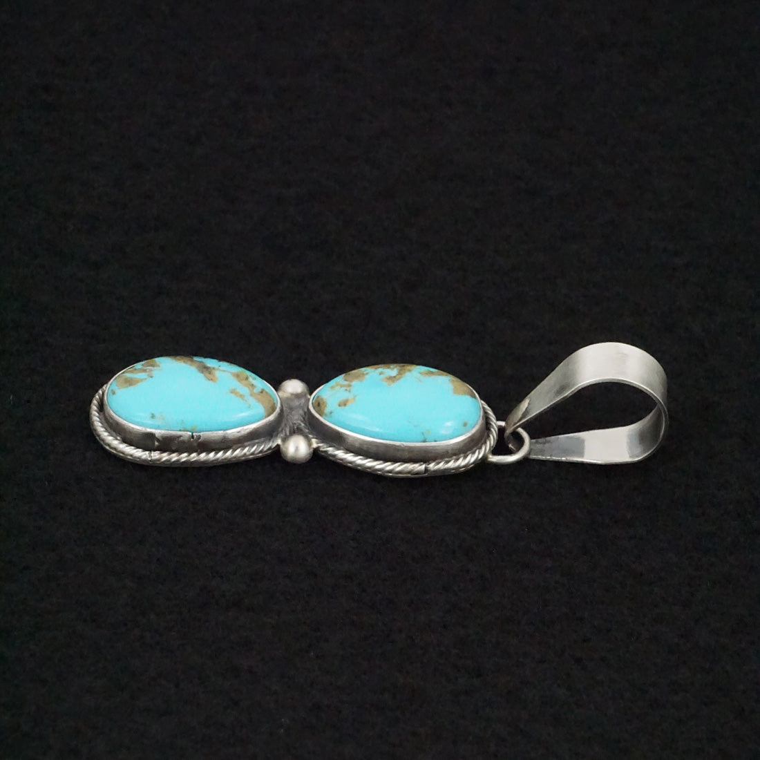 Danny Henio Turquoise & Sterling Silver Pendant