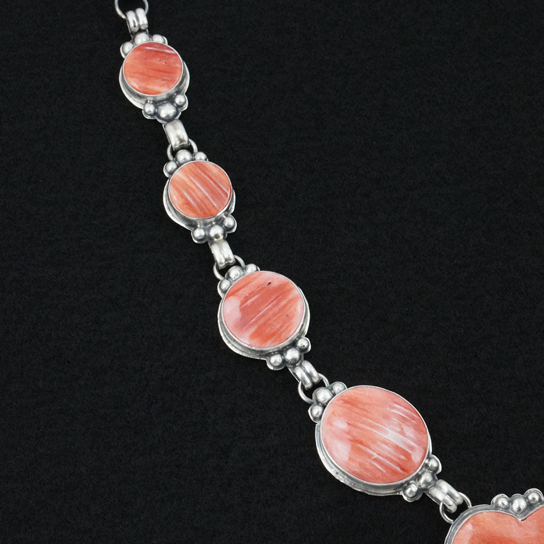 Darrin Livingston Spiny Oyster & Sterling Silver Necklace