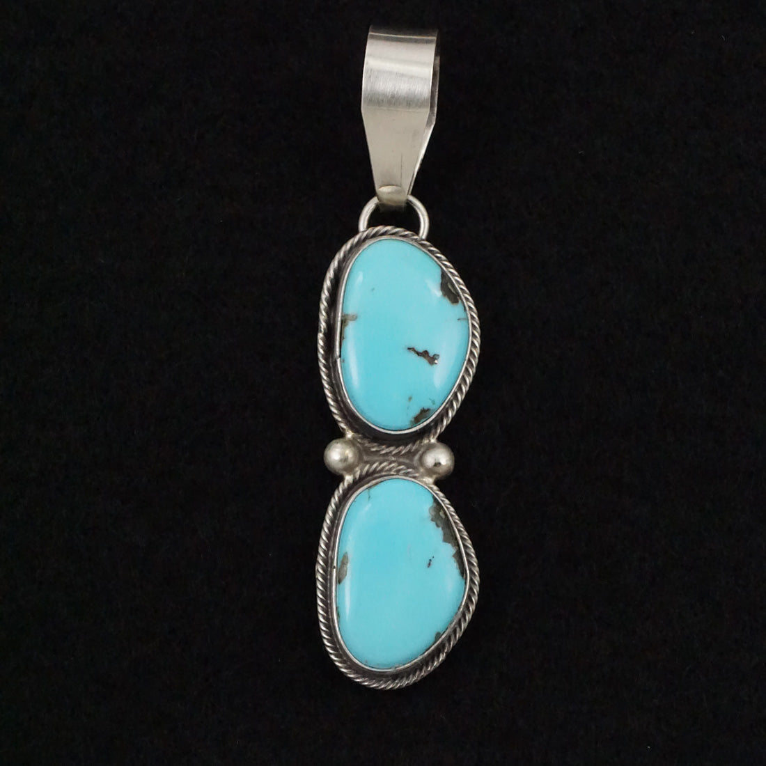 Danny Henio Turquoise & Sterling Silver Pendant