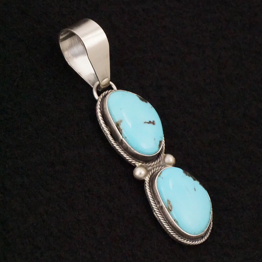 Danny Henio Turquoise & Sterling Silver Pendant