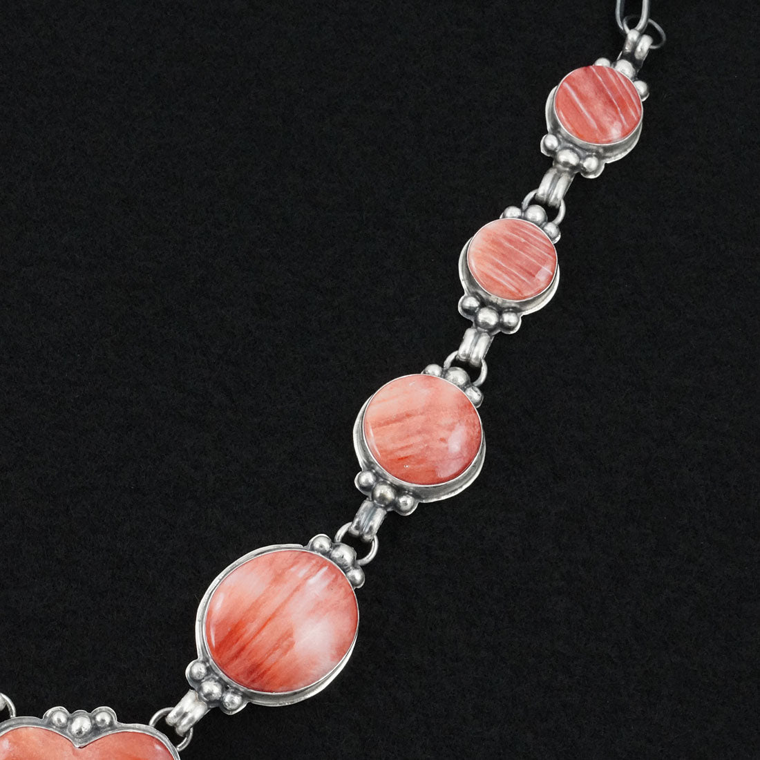 Darrin Livingston Spiny Oyster & Sterling Silver Necklace