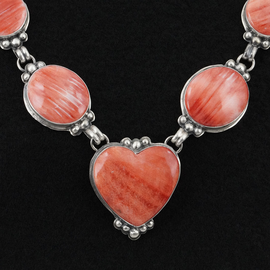 Darrin Livingston Spiny Oyster & Sterling Silver Necklace