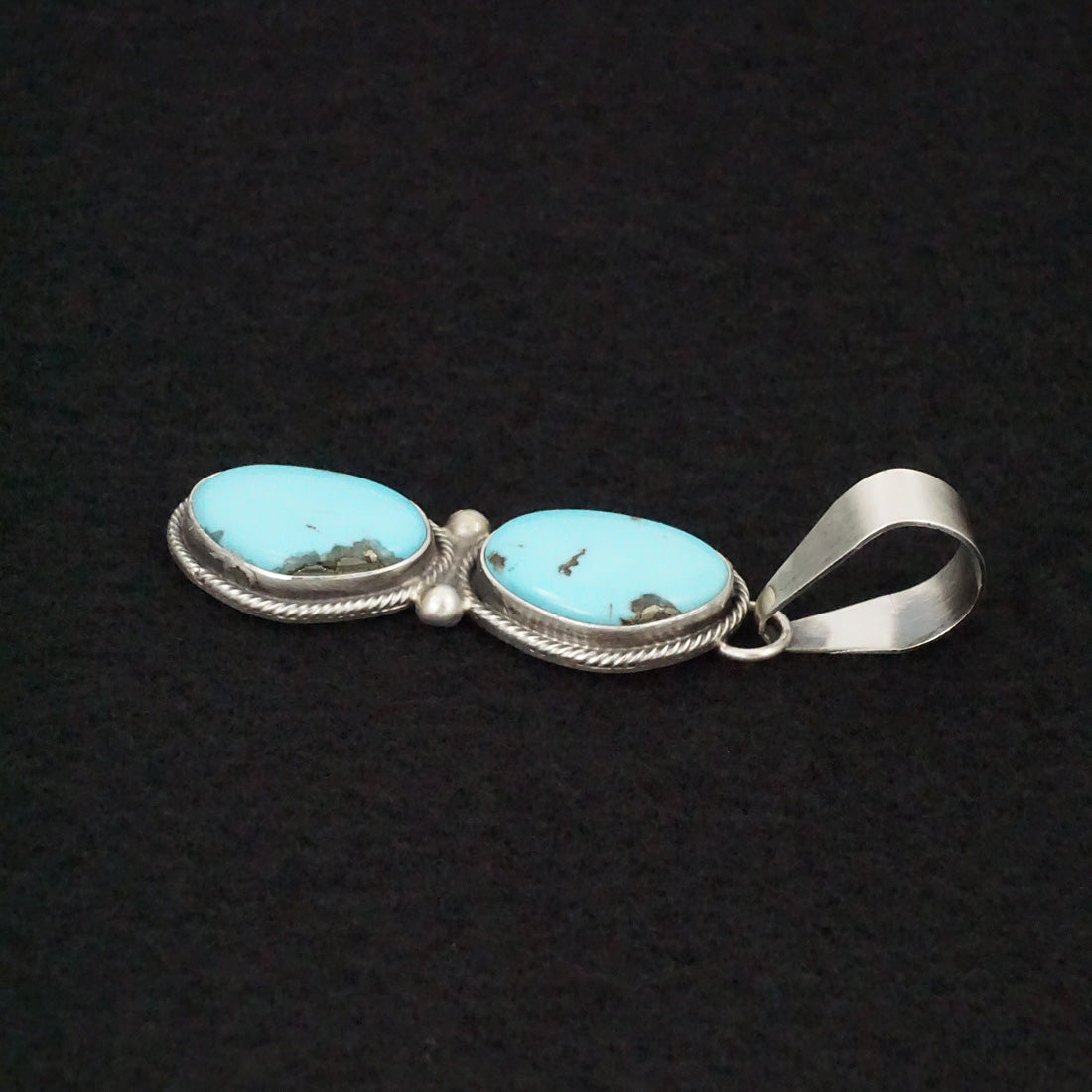 Danny Henio Turquoise & Sterling Silver Pendant