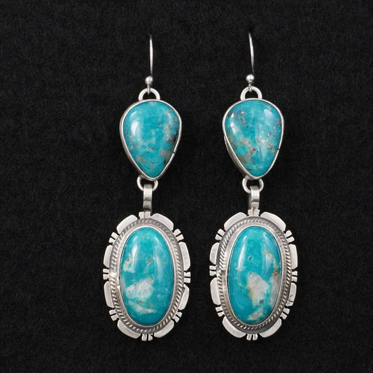 Thomas Francisco Turquoise & Sterling Silver Earrings