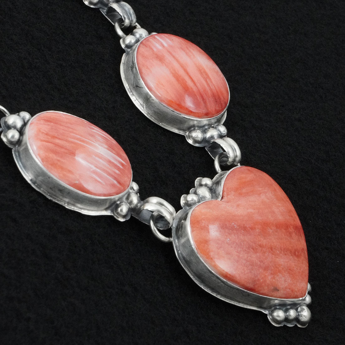 Darrin Livingston Spiny Oyster & Sterling Silver Necklace