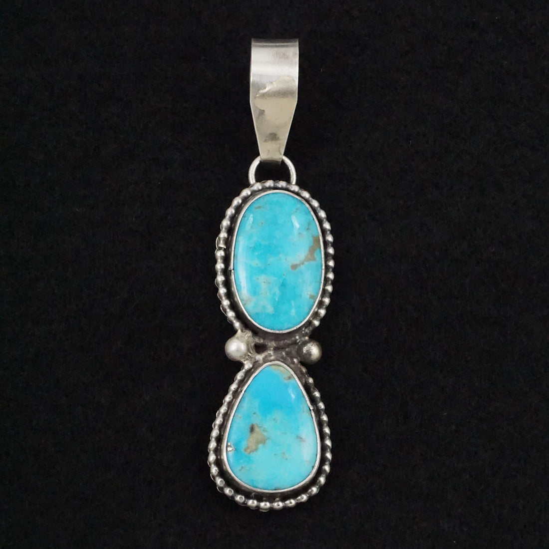 Danny Henio Turquoise & Sterling Silver Pendant