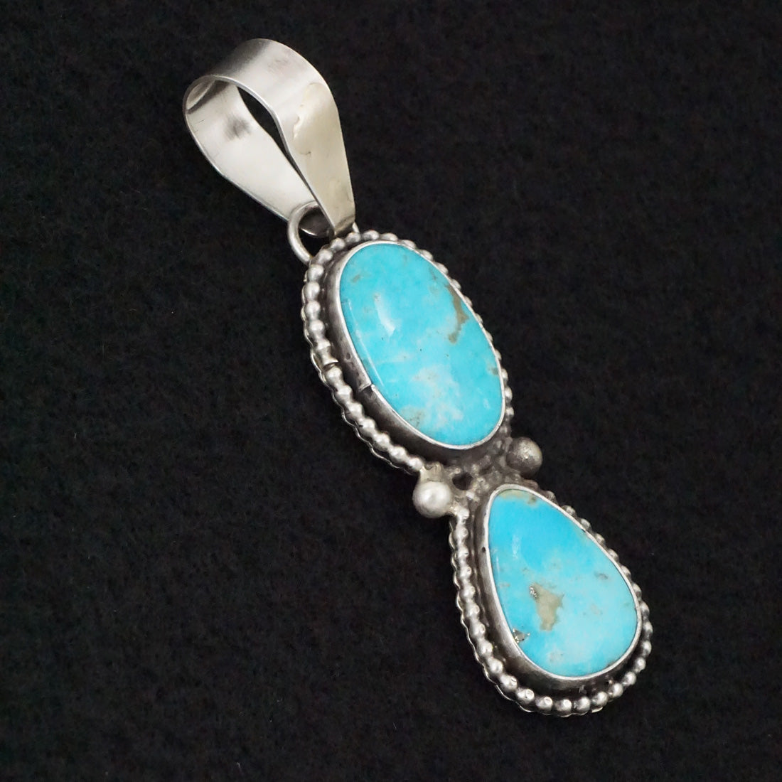 Danny Henio Turquoise & Sterling Silver Pendant