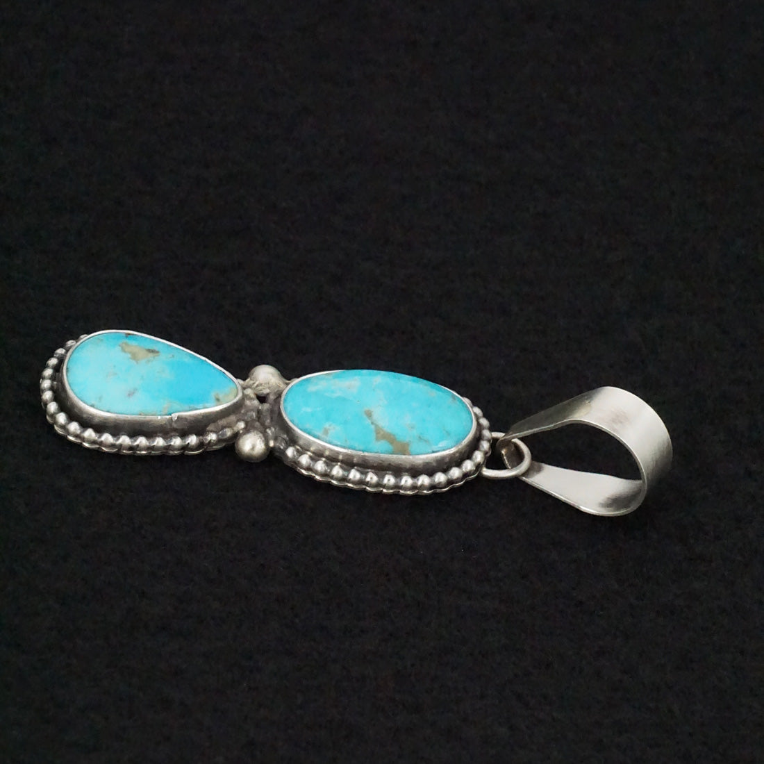 Danny Henio Turquoise & Sterling Silver Pendant