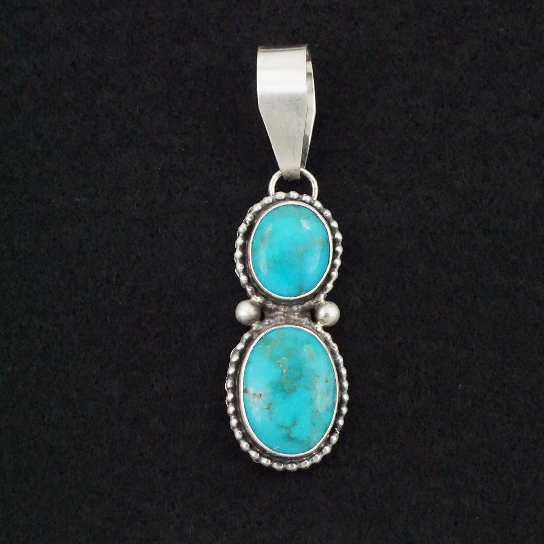 Danny Henio Turquoise & Sterling Silver Pendant