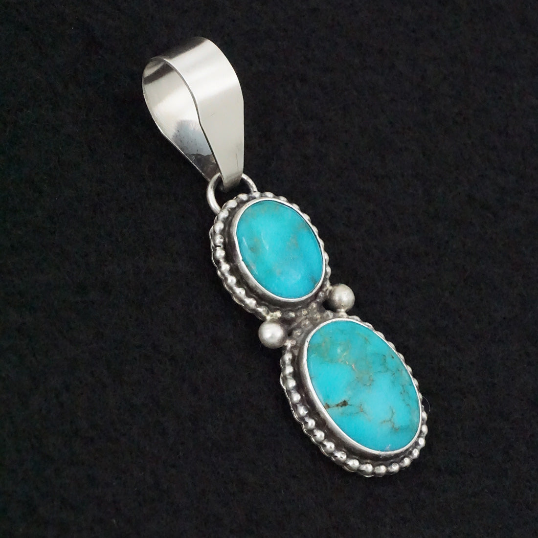 Danny Henio Turquoise & Sterling Silver Pendant