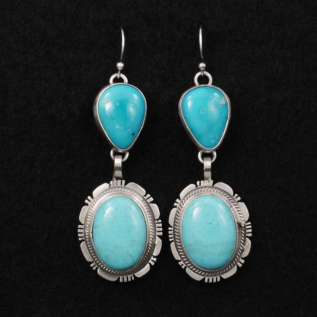 Thomas Francisco Turquoise & Sterling Silver Earrings