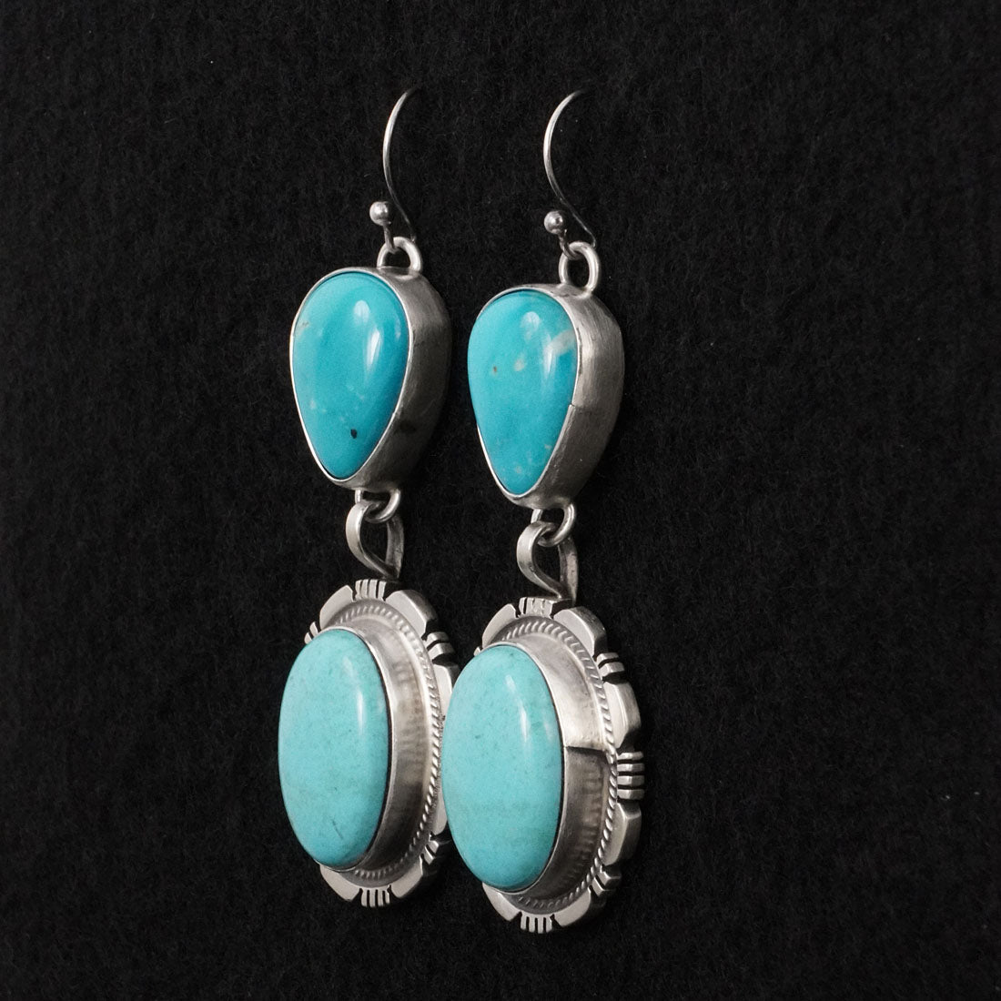 Thomas Francisco Turquoise & Sterling Silver Earrings