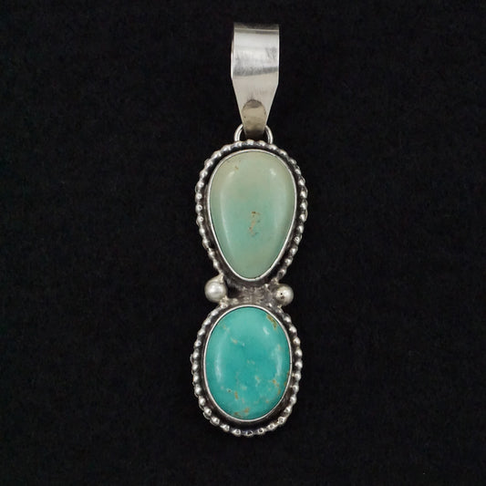 Danny Henio Turquoise & Sterling Silver Pendant