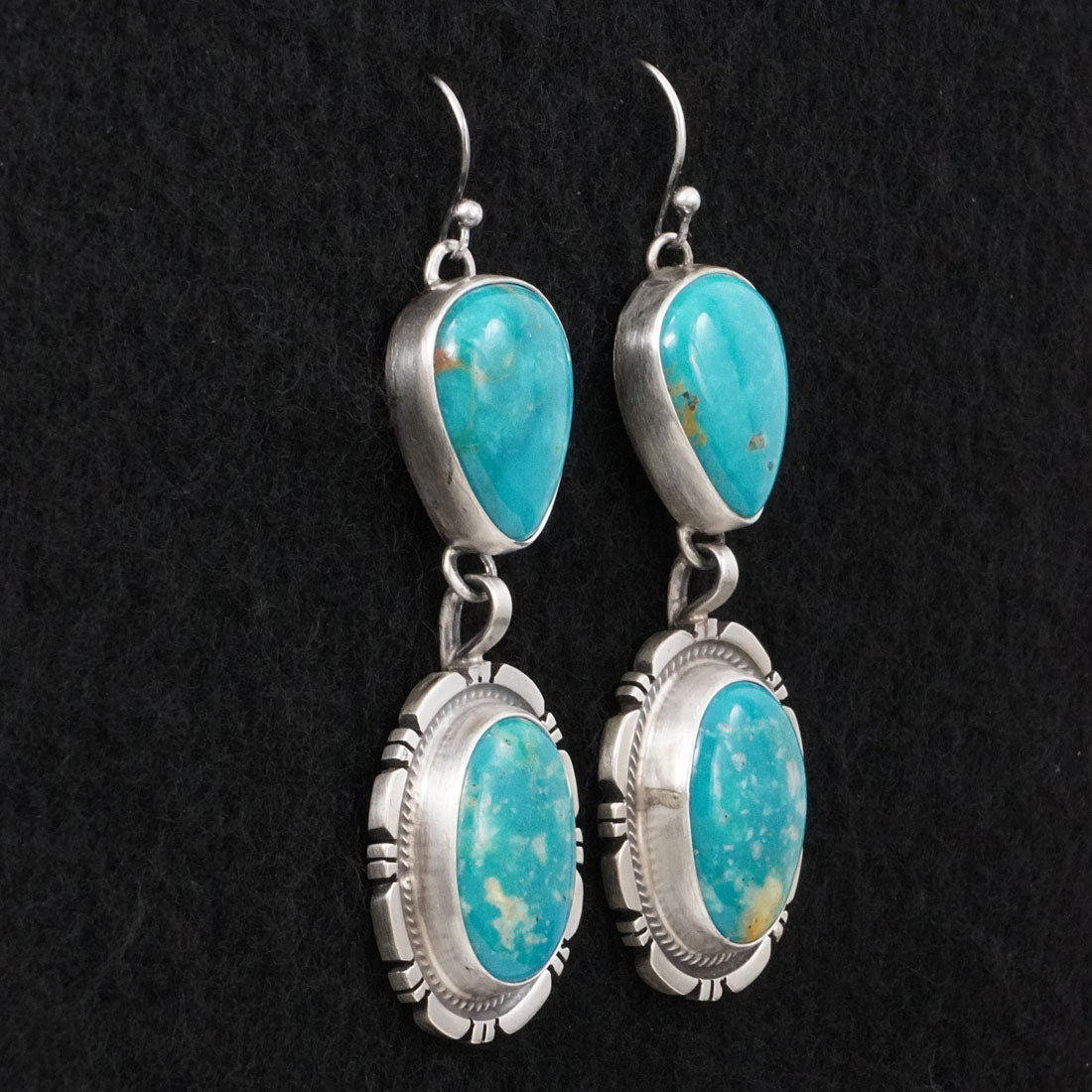 Thomas Francisco Turquoise & Sterling Silver Earrings