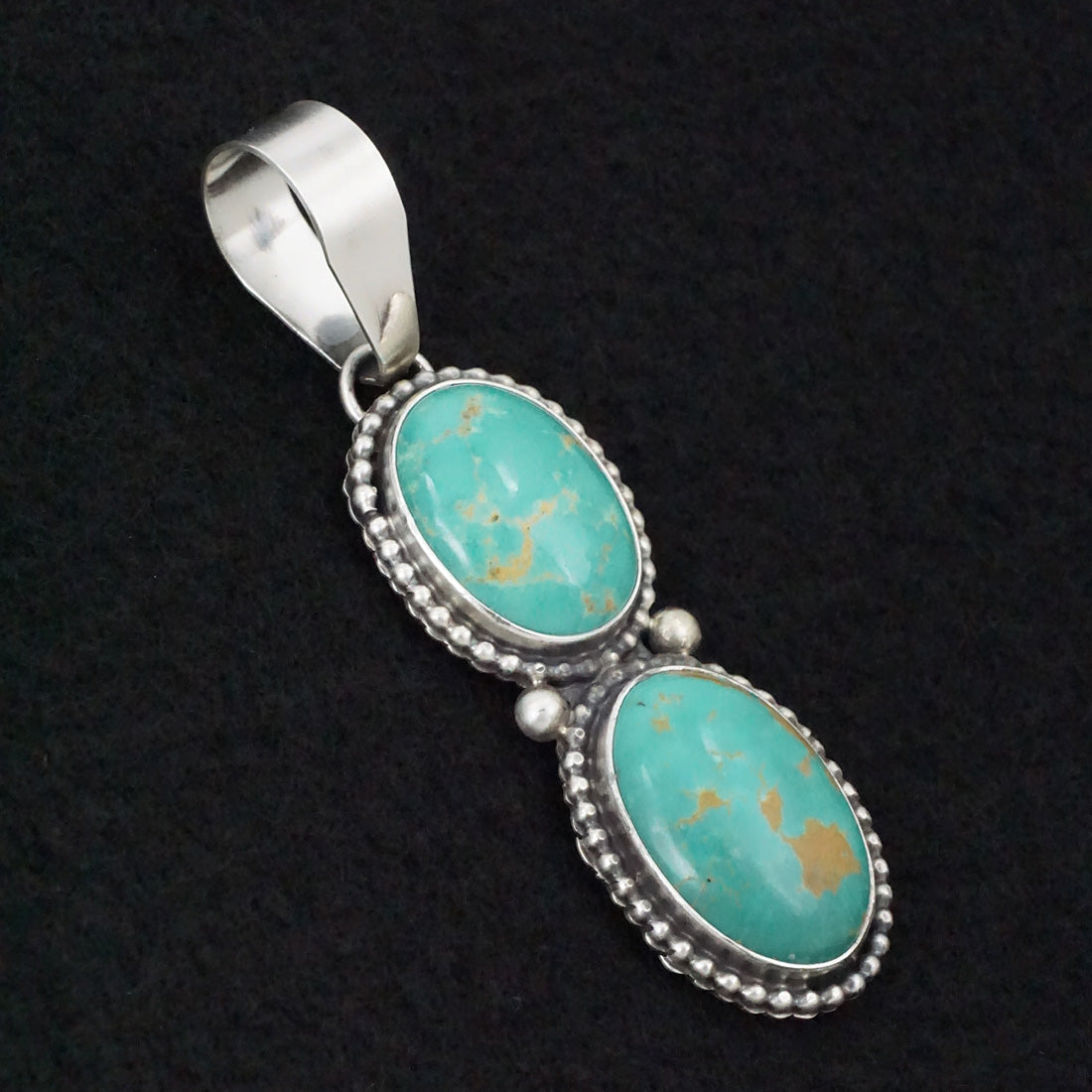 Danny Henio Turquoise & Sterling Silver Pendant