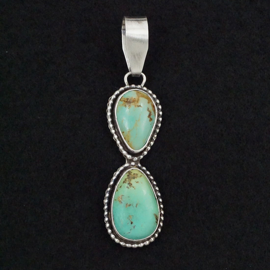 Danny Henio Turquoise & Sterling Silver Pendant