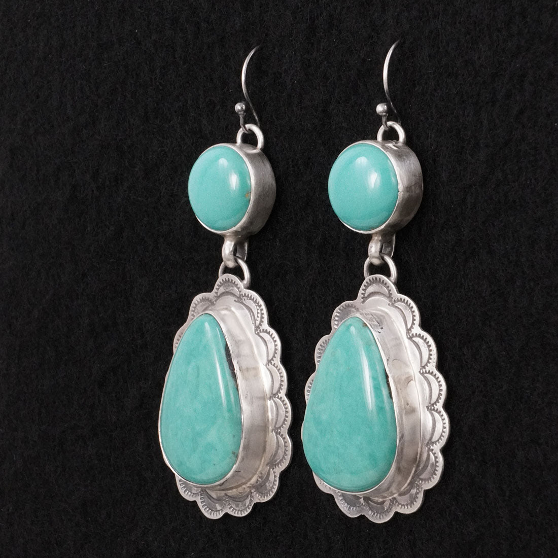 Bobby Johnson Turquoise & Sterling Silver Earrings