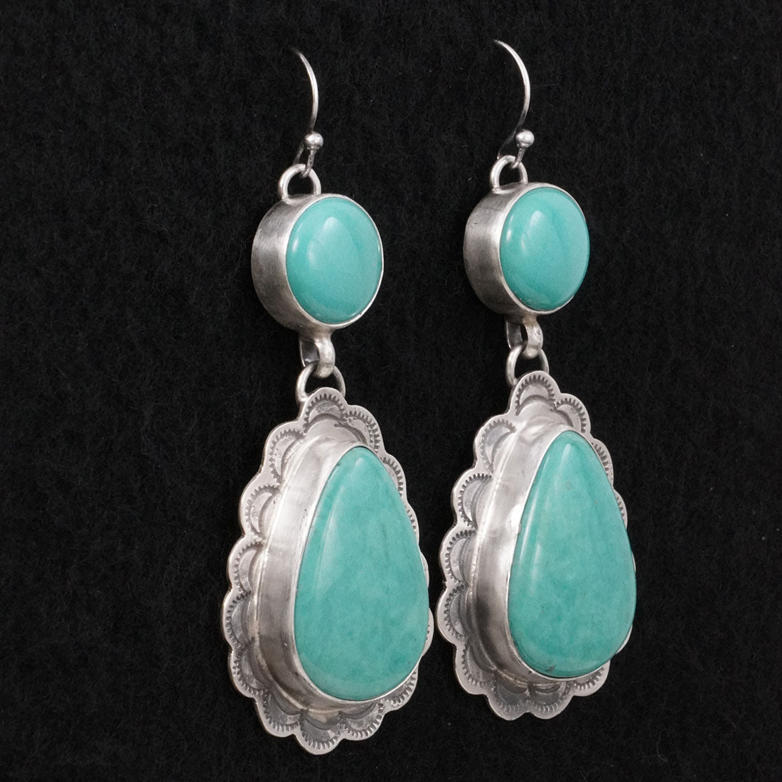 Bobby Johnson Turquoise & Sterling Silver Earrings