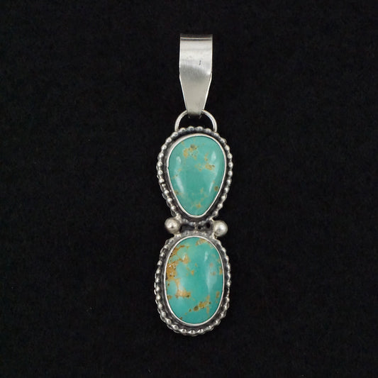 Danny Henio Turquoise & Sterling Silver Pendant