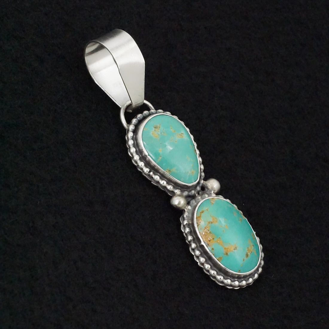 Danny Henio Turquoise & Sterling Silver Pendant