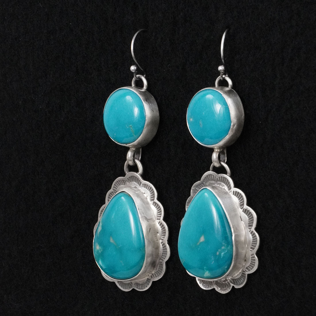 Bobby Johnson Turquoise & Sterling Silver Earrings