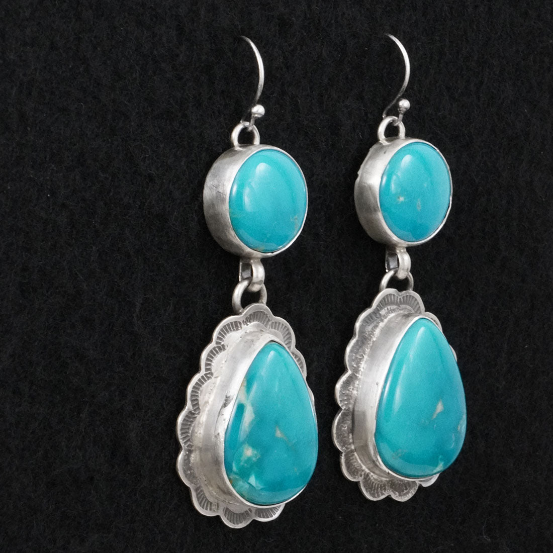 Bobby Johnson Turquoise & Sterling Silver Earrings