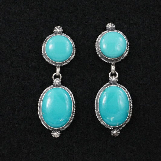 Darrin Livingston Turquoise & Sterling Silver Earrings