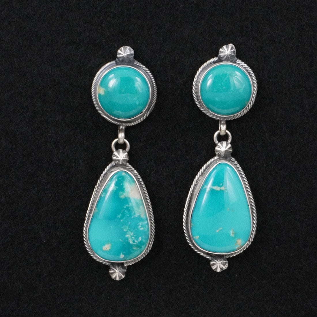 Darrin Livingston Turquoise & Sterling Silver Earrings