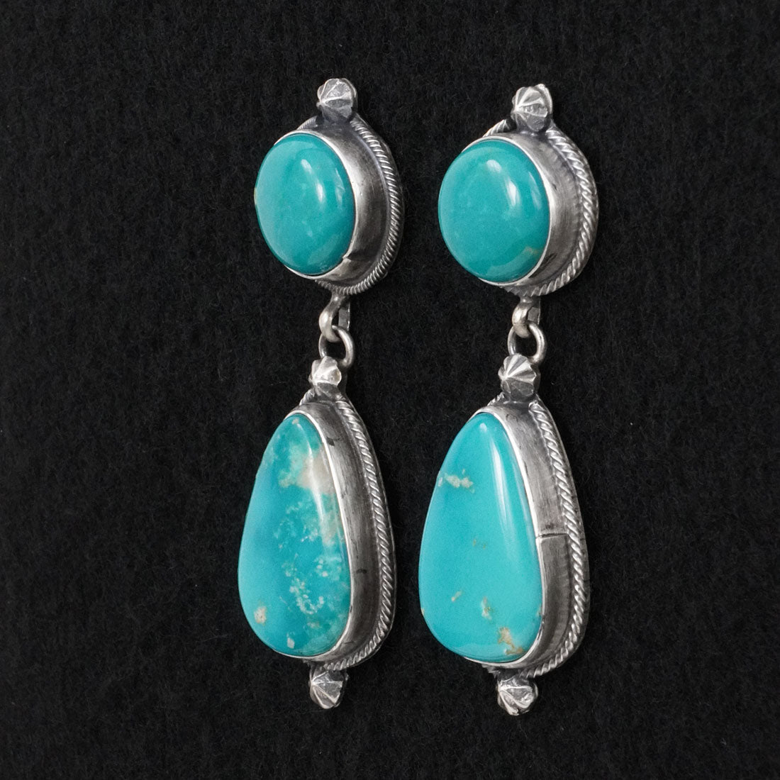 Darrin Livingston Turquoise & Sterling Silver Earrings