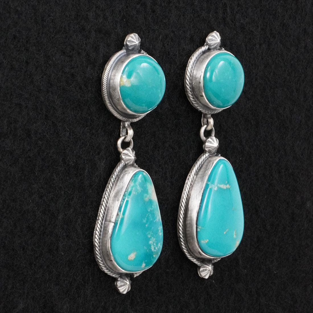 Darrin Livingston Turquoise & Sterling Silver Earrings