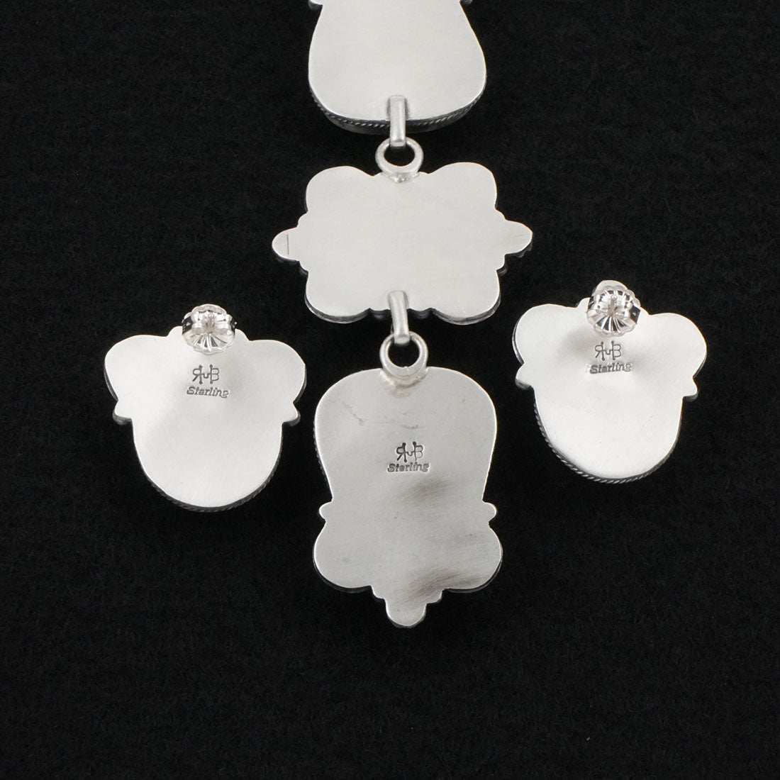 Randy Boyd Turquoise & Sterling Silver Necklace Set