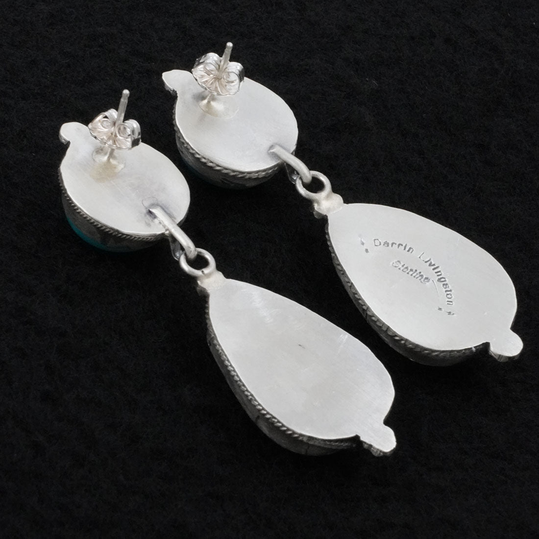 Darrin Livingston Turquoise & Sterling Silver Earrings