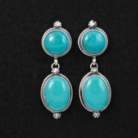 Darrin Livingston Turquoise & Sterling Silver Earrings