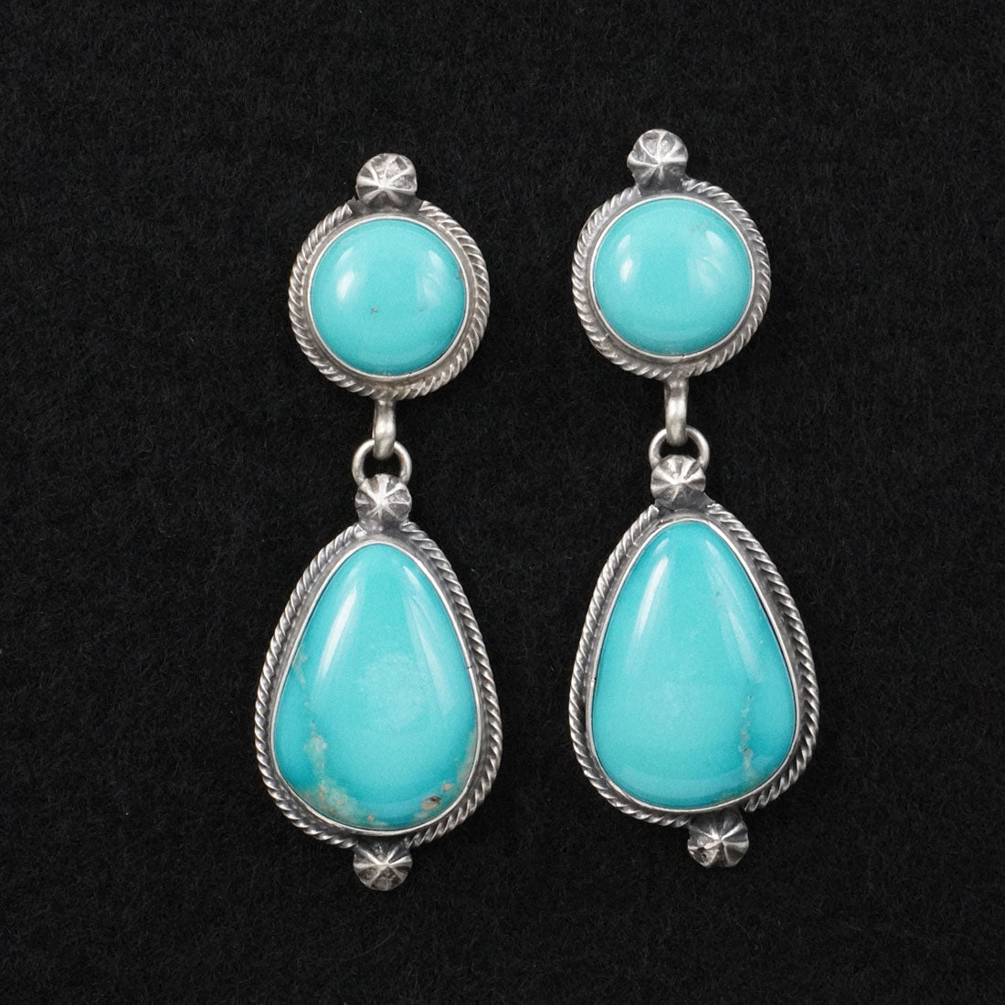 Darrin Livingston Turquoise & Sterling Silver Earrings