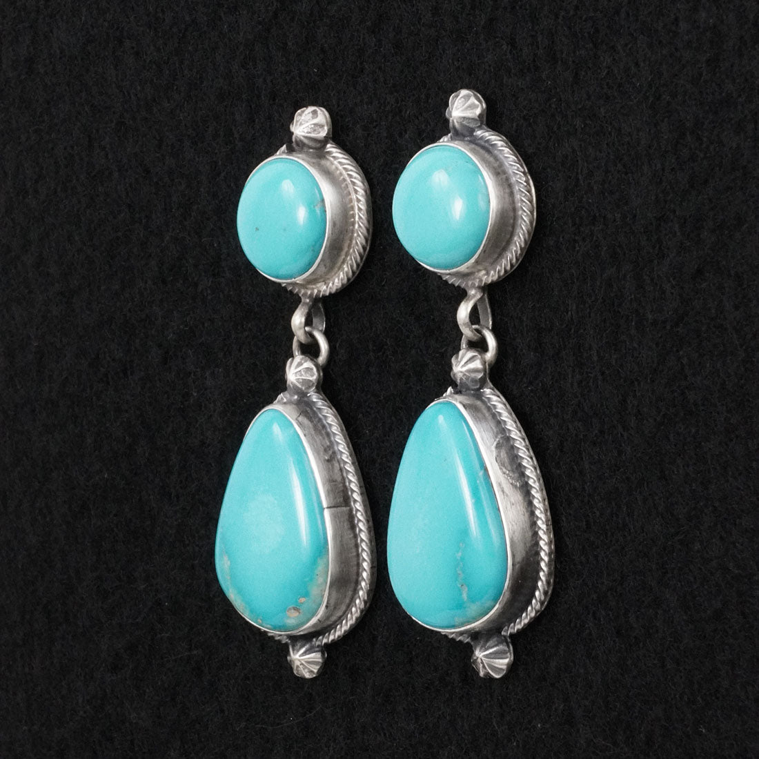 Darrin Livingston Turquoise & Sterling Silver Earrings