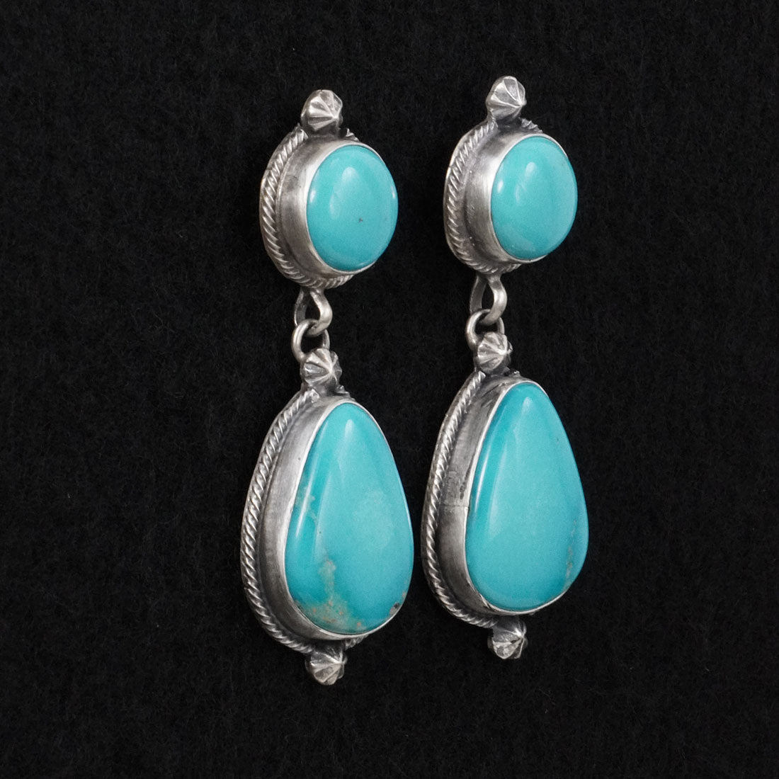 Darrin Livingston Turquoise & Sterling Silver Earrings