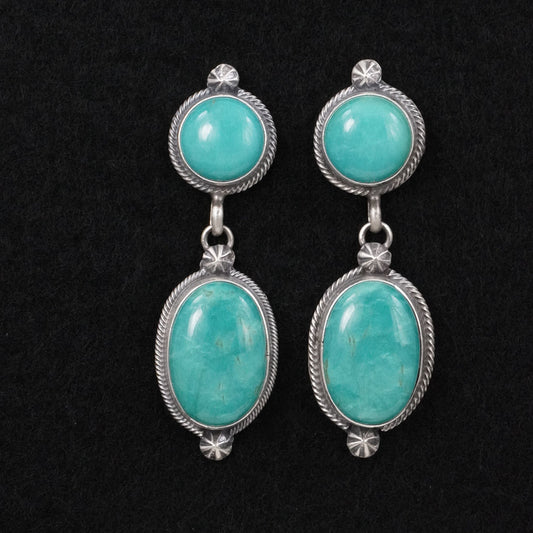 Darrin Livingston Turquoise & Sterling Silver Earrings