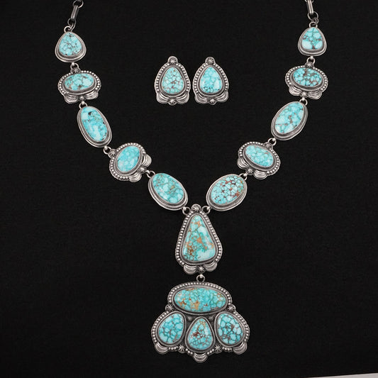 Randy Boyd Turquoise & Sterling Silver Necklace Set