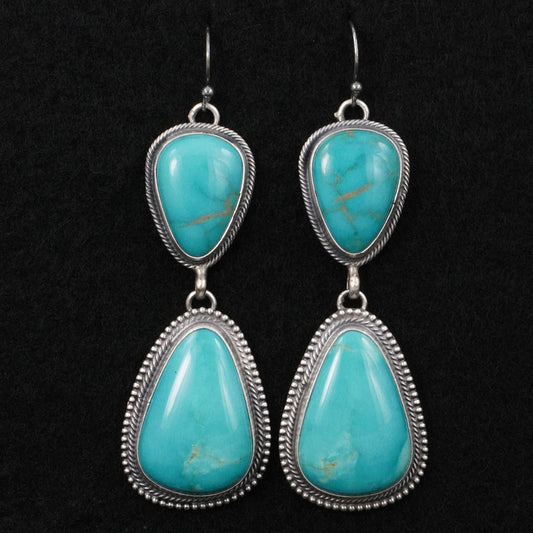 Darrin Livingston Turquoise & Sterling Silver Earrings